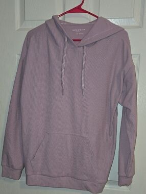 Marc New York Dusty Lavender Waffle Knit Hoodie